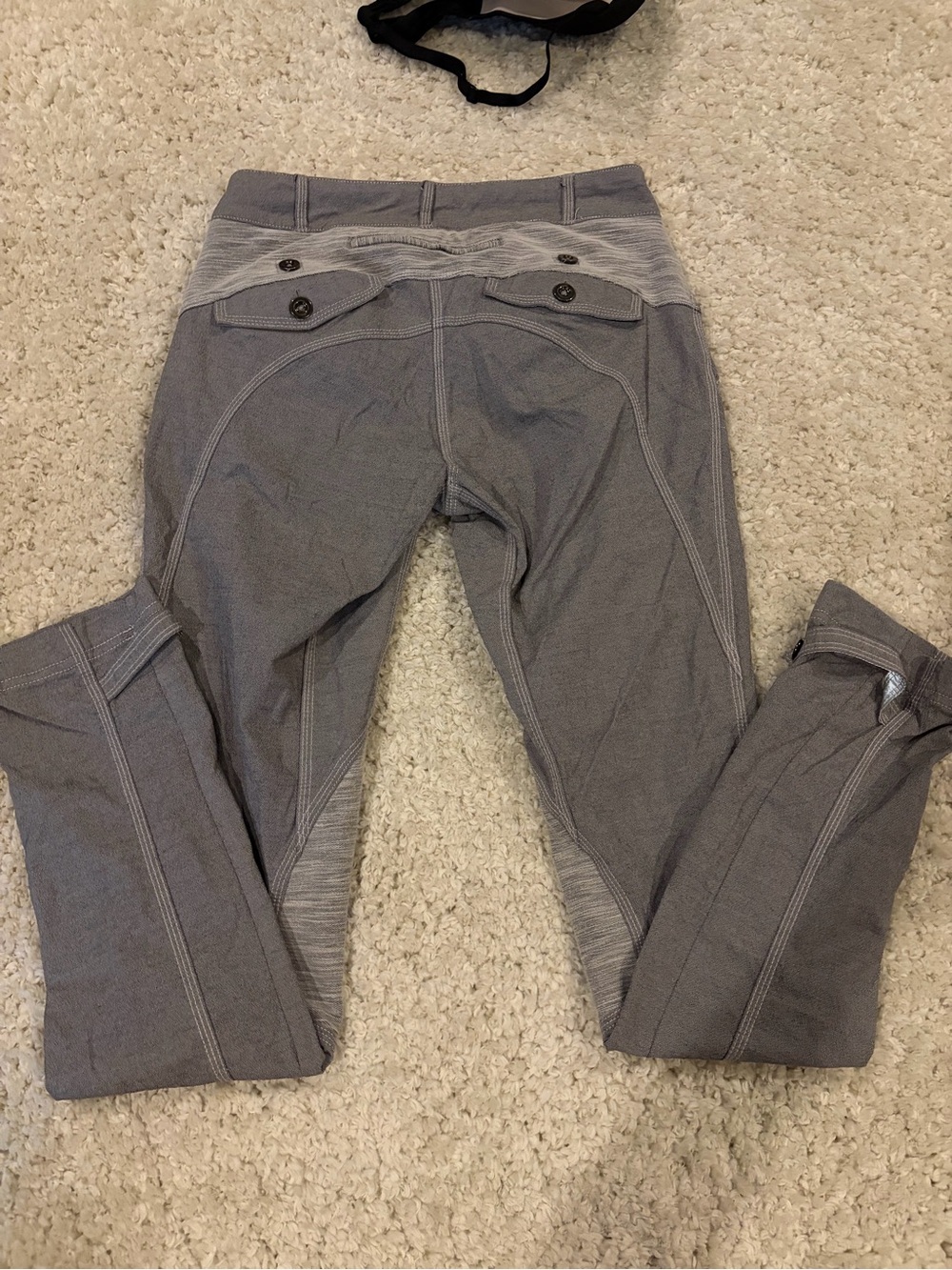 lululemon athletica Gray Women's Leggings with Contrast Waist Panel